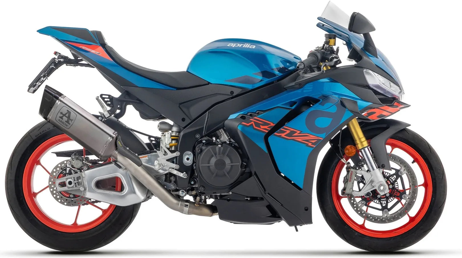 Komplette Auspuffanlage Ohne Katalysator Und Ohne Geräuschzulassung Pista Titan Endkappe Carby - Arrow Special Parts Kompatibel Mit Aprilia Tuono V4 1100 (2025-2026)
