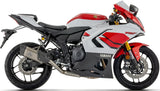 Complete Catalytic Exhaust System With Sound Certification Pista Black Aluminium Body And Carbon Cap - Arrow Special Parts Compatible With Yamaha Yzf R7 (2026)
