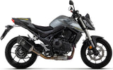 Auspuffendstück Mit Geräuschzulassung Pista Aluminium Schwarz Endkappe Edelstahl - Arrow Special Parts Kompatibel Mit Honda Cb 750 Hornet (2023-2024)