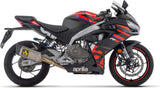 Komplette Abgasanlage Mit Katalysator Und Geräuschzulassung Pista Titan Carbon - Arrow Special Parts Kompatibel Mit Aprilia Rs 457 (2024-2025)