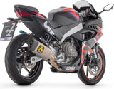 Komplette Abgasanlage Mit Katalysator Und Geräuschzulassung Pista Titan Carbon - Arrow Special Parts Kompatibel Mit Aprilia Rs 457 (2024-2025)