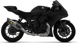 Komplette Auspuffanlage Ohne Katalysator Und Ohne Geräuschzulassung Pista Competition Titan Endkappe Carby - Arrow Special Parts Kompatibel Mit Yamaha Yzf R9 (2025)