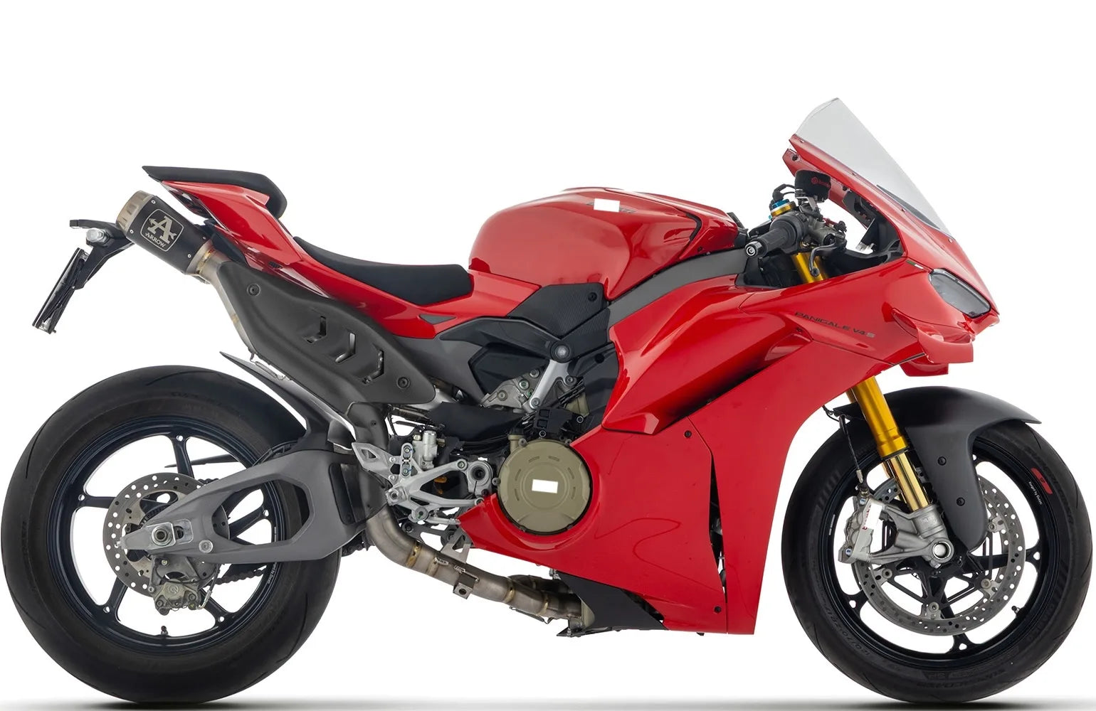 Komplette Auspuffanlage Ohne Katalysator Und Ohne Geräuschzulassung Pro-Race Competition Evo Titan Schwarz Endkappe Net - Arrow Special Parts Kompatibel Mit Ducati Panigale V4 (2025-2026)
