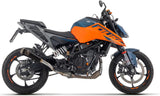 Komplette Auspuffanlage Ohne Katalysator Und Mit Geräuschzulassung Pro-Race Nichrom Schwarz - Arrow Special Parts Kompatibel Mit Ktm 125 Duke (2024-2026)