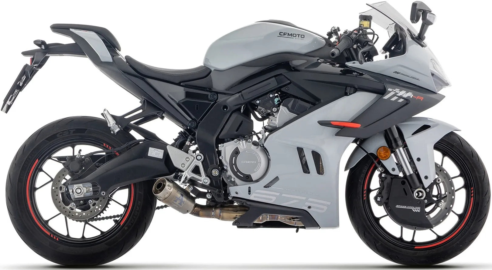 Komplette Auspuffanlage Ohne Katalysator Und Ohne Geräuschzulassung Pro-Race Nichrom - Arrow Special Parts Kompatibel Mit Cfmoto 675 Sr - R (2025-2026)