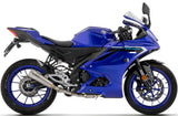 Komplette Auspuffanlage Ohne Katalysator Und Ohne Geräuschzulassung Pro-Race Nichrom Endkappe Edelstahl - Arrow Special Parts Kompatibel Mit Yamaha Yzf R125 (2025-2026)