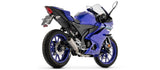 Komplette Auspuffanlage Ohne Katalysator Und Ohne Geräuschzulassung Pro-Race Nichrom Endkappe Edelstahl - Arrow Special Parts Kompatibel Mit Yamaha Yzf R125 (2025-2026)