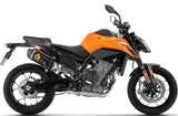 Auspuffendrohr Ohne Geräuschzulassung Race-Tech Aluminium Schwarz Endkappe Carby - Arrow Special Parts Kompatibel Mit Ktm 790 Duke (2025-2026)
