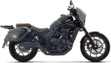 Auspuffendstück Mit Geräuschzulassung Rebel Nichrom Schwarz Endkappe Edelstahl - Arrow Special Parts Kompatibel Mit Honda Cmx 1100 Rebel T (2025-2026)