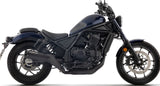 Auspuffendstück Mit Geräuschzulassung Rebel Nichrom Schwarz Endkappe Edelstahl - Arrow Special Parts Kompatibel Mit Honda Cmx 1100 Rebel (2025-2026)