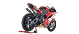 Komplette Auspuffanlage Ohne Katalysator Und Ohne Geräuschzulassung Round Competition Titan Endkappe Carby - Arrow Special Parts Kompatibel Mit Ducati Panigale V2 / S (2025-2026)