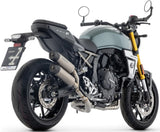 Komplette Abgasanlage Mit Katalysator Und Geräuschzulassung Round Titan Endkappe Carby - Arrow Special Parts Kompatibel Mit Suzuki Gsx 8T (2025-2026)