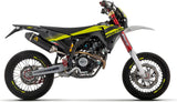 Auspuffendstück Mit Geräuschzulassung Thunder Aluminium Schwarz Carbon - Arrow Special Parts Kompatibel Mit Fantic Motor Xef 125 (2023-2024)