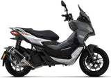 Komplette Abgasanlage Mit Katalysator Und Geräuschzulassung Urban Aluminium Schwarz Edelstahl Schwarz - Arrow Special Parts Kompatibel Mit Aprilia Sr 200 Gt (2022-2024)
