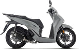Komplette Auspuffanlage Ohne Katalysator Und Ohne Geräuschzulassung Urban Aluminium Schwarz - Arrow Special Parts Kompatibel Mit Honda Sh 150 (2024-2025)