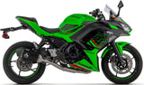 Komplette Auspuffanlage Ohne Katalysator Und Mit Geräuschzulassung Veloce Aluminium Schwarz Endkappe Carby - Arrow Special Parts Kompatibel Mit Kawasaki Z 650 (2024-2026)
