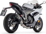 Komplette Abgasanlage Mit Katalysator Und Geräuschzulassung Veloce Aluminium Schwarz Carbon - Arrow Special Parts Kompatibel Mit Triumph Daytona 660 (2024-2026)