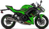 Komplette Auspuffanlage Ohne Katalysator Und Ohne Geräuschzulassung Veloce Titan Carbon - Arrow Special Parts Kompatibel Mit Kawasaki Ninja 650 (2024-2026)