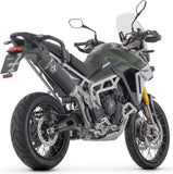 Auspuffendstück Mit Geräuschzulassung Veloce Aluminium Schwarz Endkappe Carby - Arrow Special Parts Kompatibel Mit Triumph Tiger 900 Gt - Pro (2024-2026)