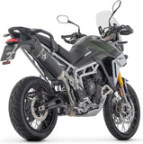 Exhaust Tip Without Sound Certification Veloce Black Aluminium Carbon - Arrow Special Parts Compatible With Triumph Tiger 900 (2024-2026)
