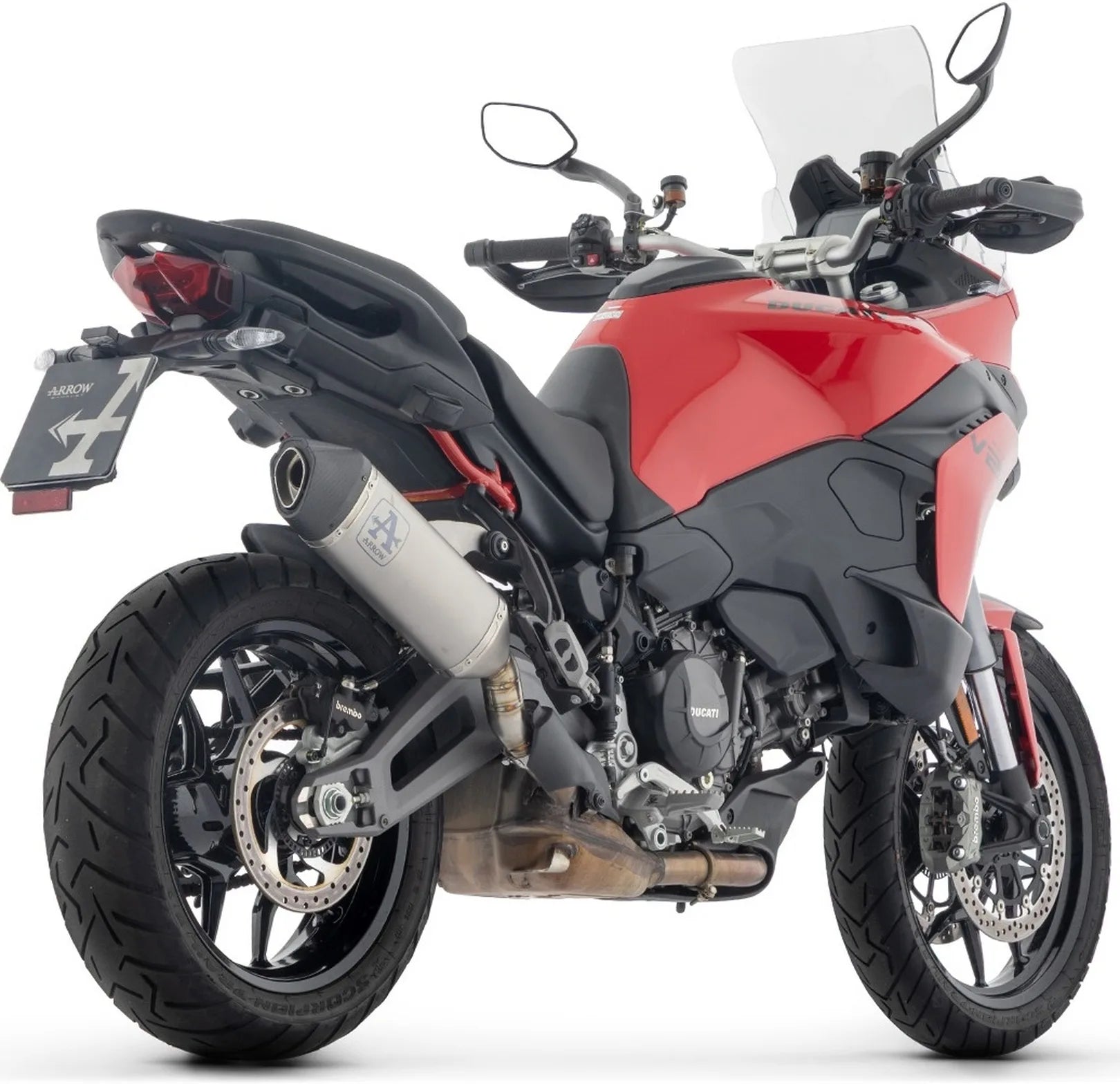 Auspuffendstück Mit Geräuschzulassung Veloce Titan Endkappe Carby - Arrow Special Parts Kompatibel Mit Ducati Multistrada V2 - S (2025)