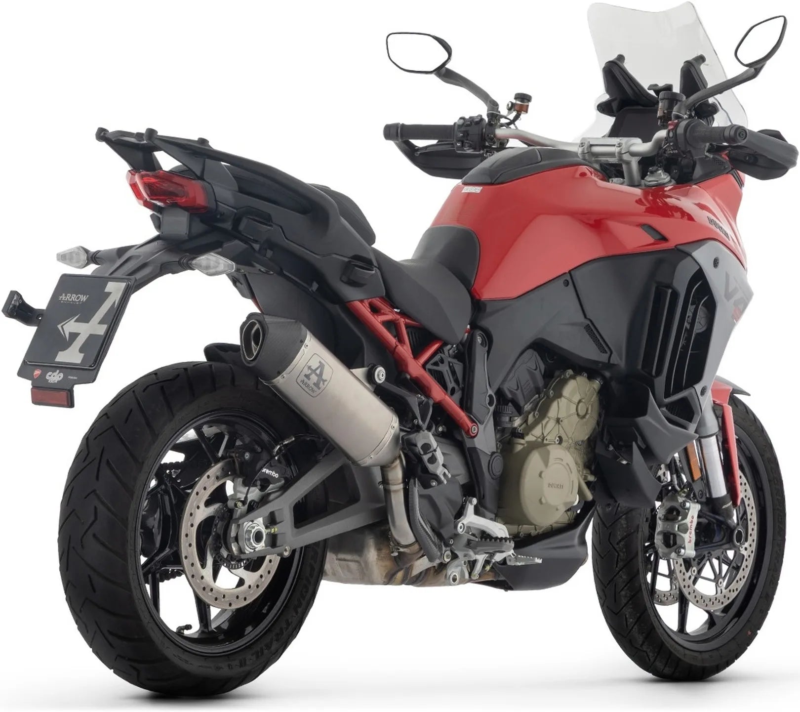 Auspuffendstück Mit Geräuschzulassung Veloce Titan Endkappe Carby - Arrow Special Parts Kompatibel Mit Ducati Multistrada V4 - S (2025-2026)