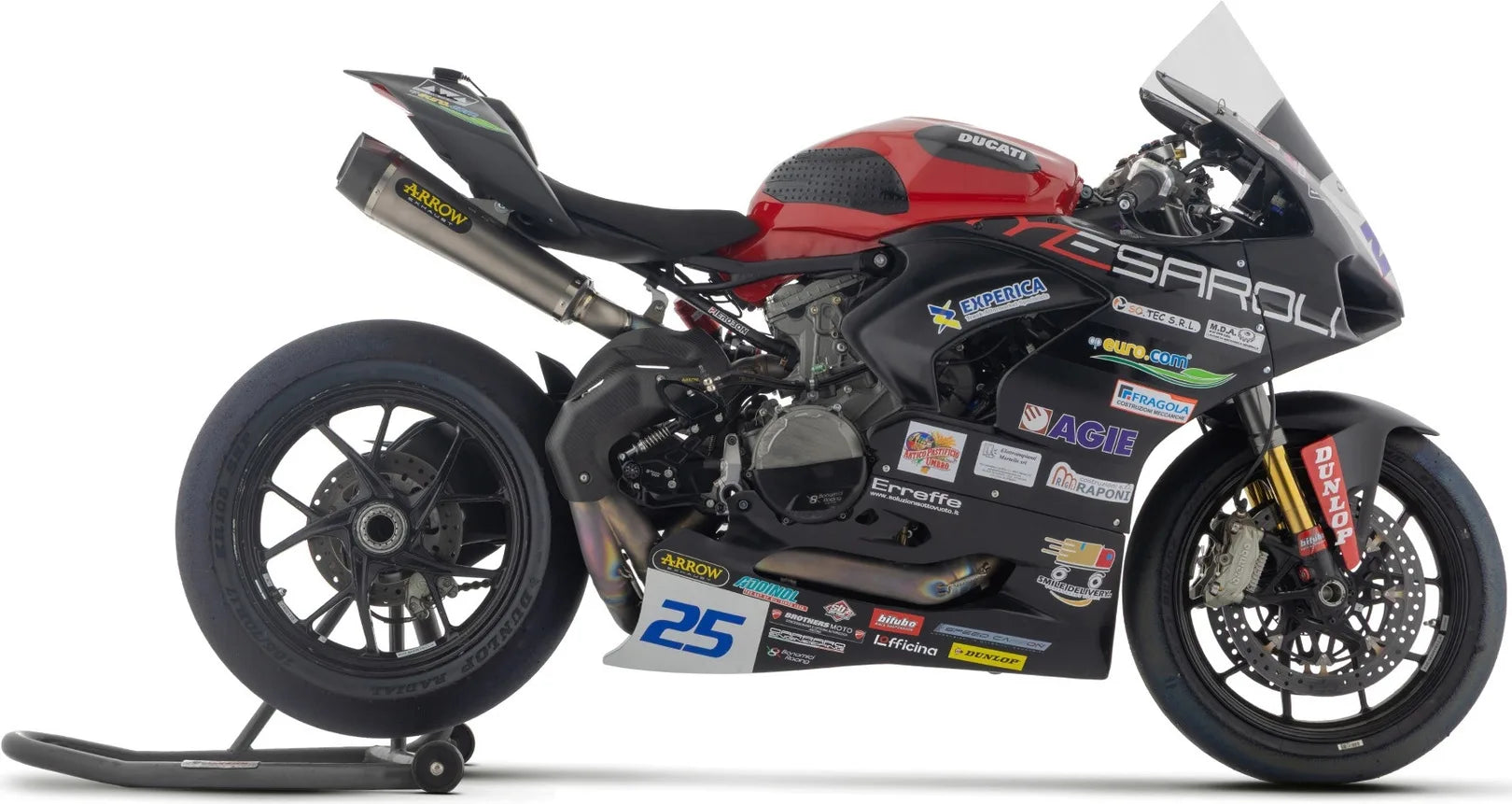 Auspuffendrohr Ohne Geräuschzulassung Works Titan Schwarz Endkappe Carby - Arrow Special Parts Kompatibel Mit Ducati Panigale V4S (2025)
