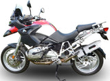 Auspuffendstück Mit Geräuschzulassung Albus Ceramic Alu Weiss - Gpr Kompatibel Mit Bmw R 1200 Gs - Adventure (2004-2009)