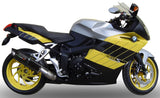 Auspuffendstück Mit Geräuschzulassung Furore Alu Schwarz - Gpr Kompatibel Mit Bmw K 1200 S - R (2004-2008)