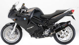 Complete Catalytic Exhaust System With Sound Certification Furore Aluminium Black - Gpr Compatible With Bmw F 800 - S - St (2006-2011)