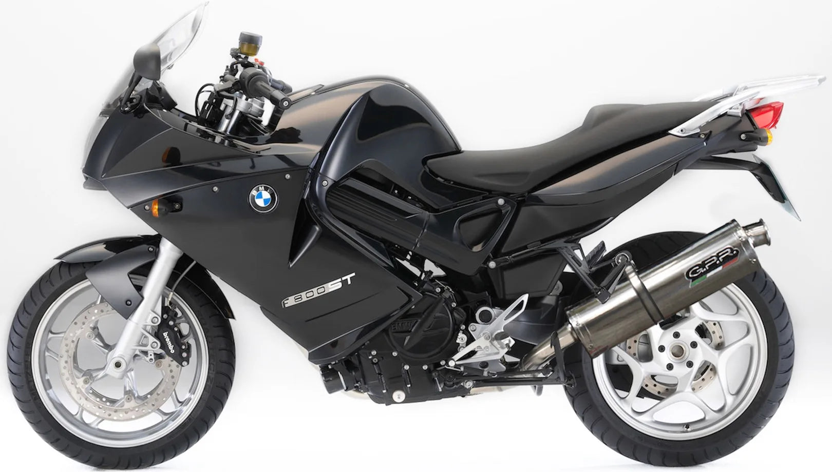 Komplette Abgasanlage Mit Katalysator Und Geräuschzulassung Trioval Edelstahl - Gpr Kompatibel Mit Bmw F 800 - S - St (2006-2011)