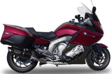Doppelauspuffanlage Mit Geräuschzulassung Furore Alu Schwarz - Gpr Kompatibel Mit Bmw K 1600 Gtl (2012-2016)