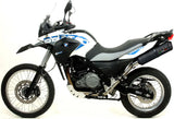 Komplette Abgasanlage Mit Katalysator Und Geräuschzulassung Ghisa Edelstahl Schwarz - Gpr Kompatibel Mit Bmw G 650 Gs - Sertao (2010-2016)