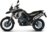 Auspuffendstück Mit Geräuschzulassung Oval Poppy - Termignoni Kompatibel Mit Bmw F 650 Gs (2009-2015)