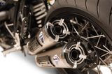 Komplette Auspuffanlage Ohne Katalysator Und Mit Geräuschzulassung Conical Edelstahl Aluminium Cap - Termignoni Kompatibel Mit Bmw Ninety (2016-2020)