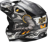 Offroad-Helm Für Motorrad Hjc C50 Advanced Polycarbonate Mc5Sf Mecha Beast Grösse 10 Xl