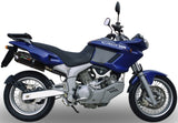 Dual Exhaust System With Sound Certification Furore Aluminium Black - Gpr Compatible With Cagiva Navigator 1000 (2000-2005)