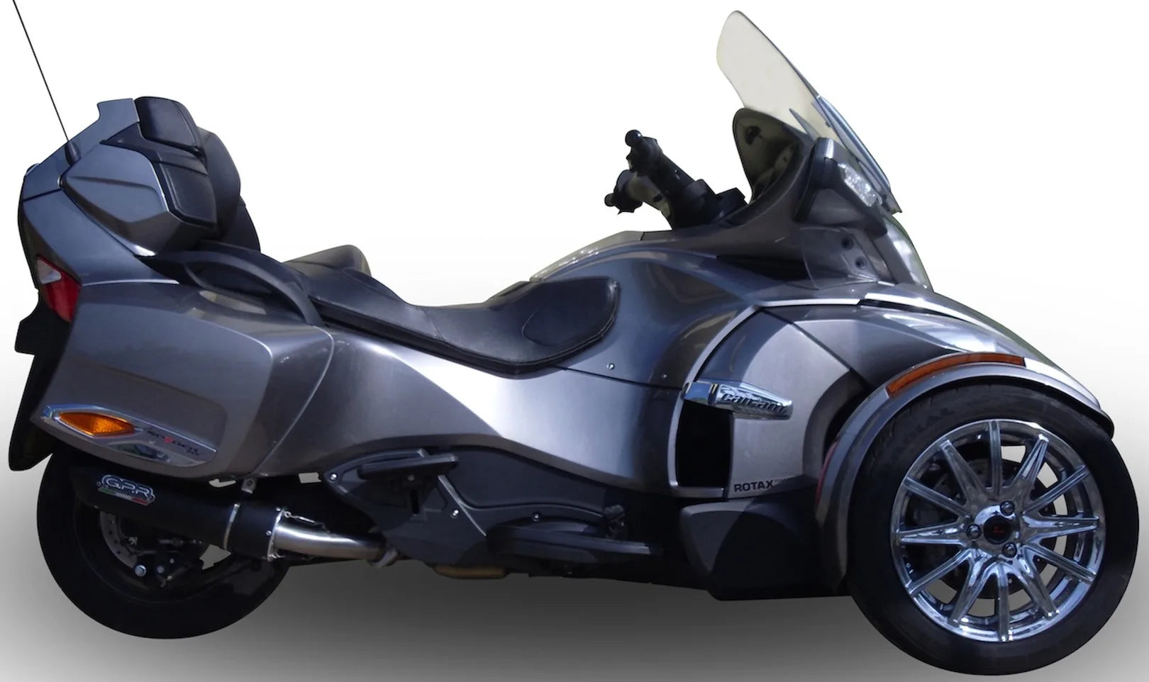 Auspuffendstück Mit Geräuschzulassung Furore Alu Schwarz - Gpr Kompatibel Mit Can Am Spyder 1000 Gs (2007-2009)