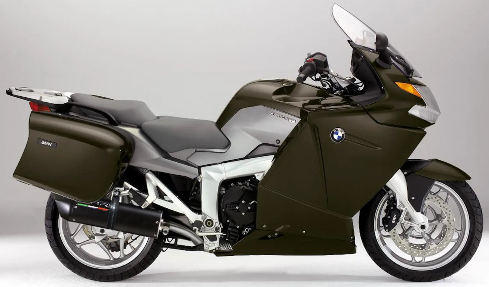 Komplette Abgasanlage Mit Katalysator Und Geräuschzulassung Furore Alu Schwarz - Gpr Kompatibel Mit Bmw K 1200 Gt (2006-2008)