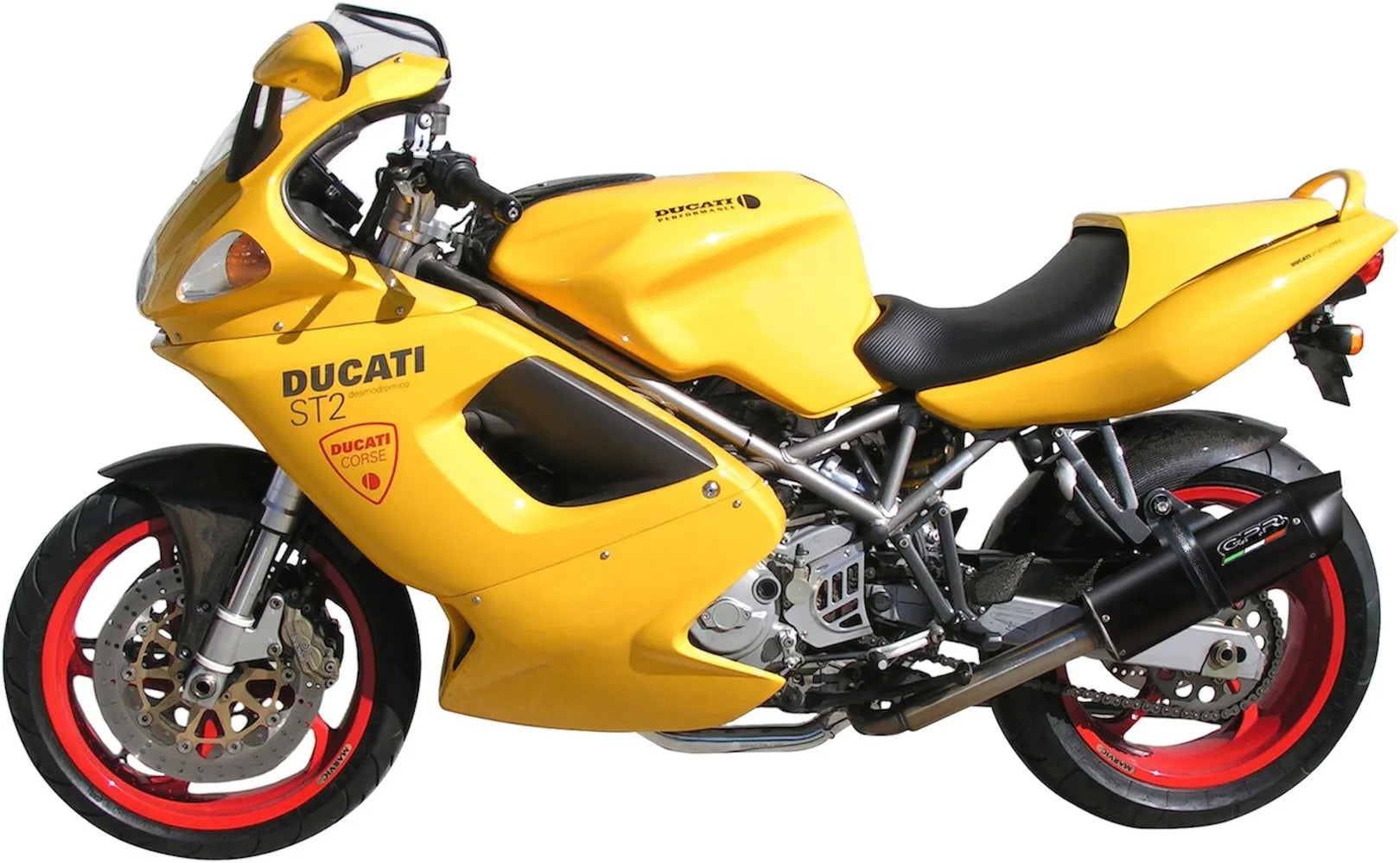 Doppelauspuffanlage Mit Katalysator Und Geräuschzulassung Furore Alu Schwarz - Gpr Kompatibel Mit Ducati St4 - S (1999-2005)