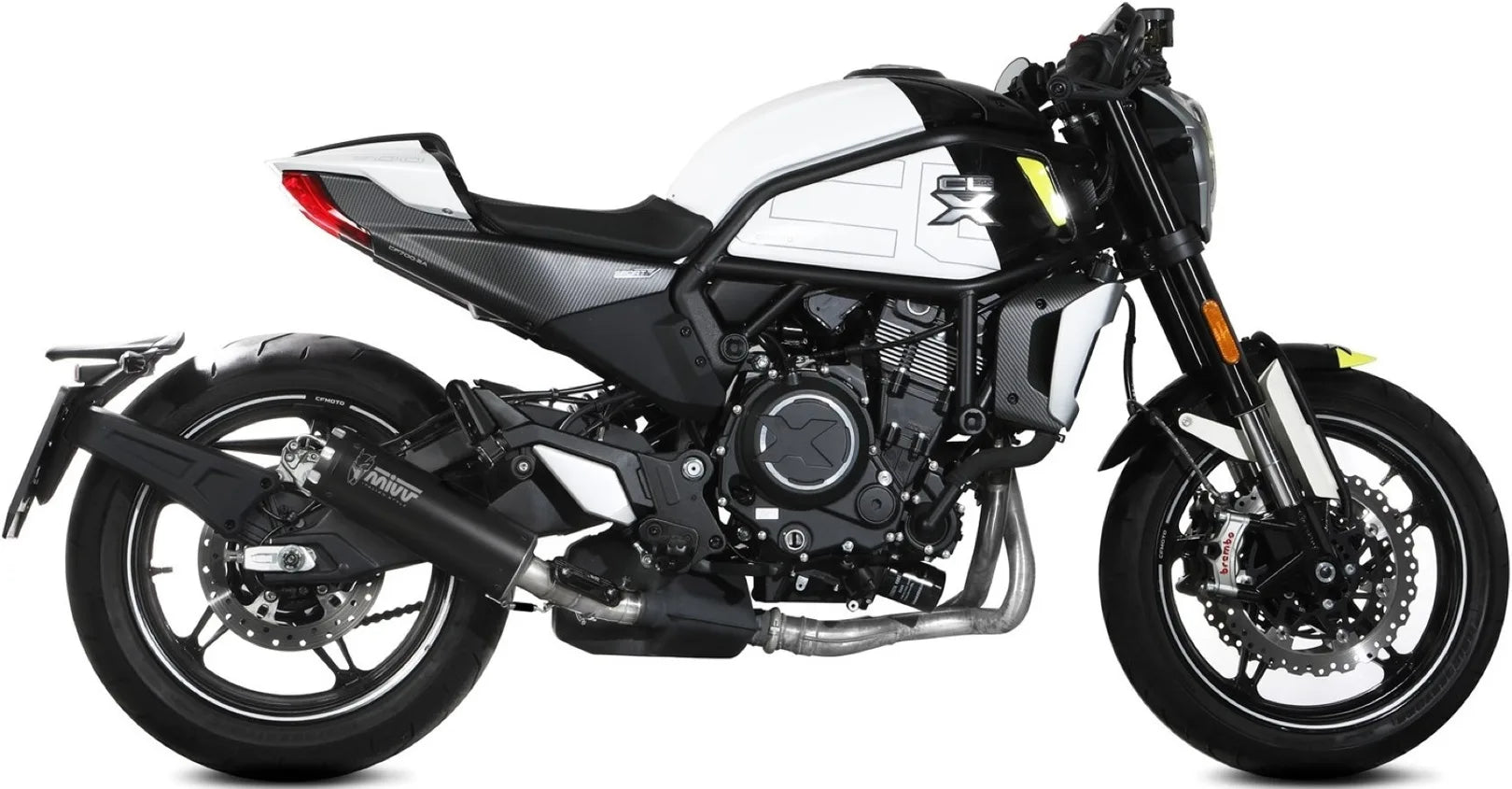 Auspuffendstück Mit Geräuschzulassung Hr-1 Stahl Schwarz - Mivv Kompatibel Mit Cfmoto 700 Cl-X (2023-2024)
