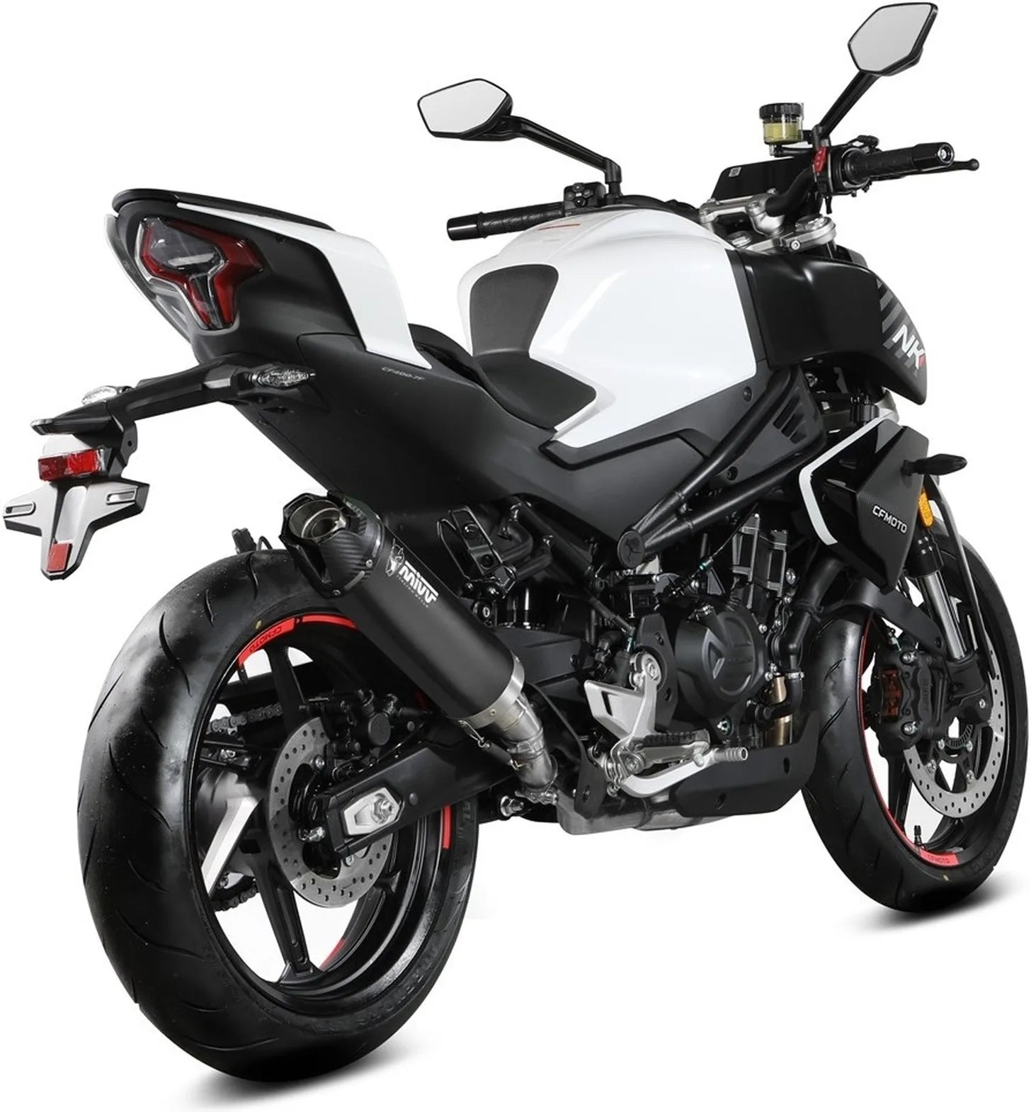 Auspuffendstück Mit Geräuschzulassung Ak-1 Stahl Schwarz - Mivv Kompatibel Mit Cfmoto 450 Nk (2023-2024)