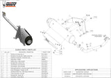 Komplette Auspuffanlage Ohne Katalysator Und Mit Geräuschzulassung Urban Edelstahl - Mivv Kompatibel Mit Kymco Xciting 300 (2007-2014)