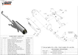 Complete Catalytic Exhaust System With Sound Certification Urban Stainless Steel - Mivv Compatible With Kymco Agility 125 (2008-2012)