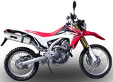 Komplette Abgasanlage Mit Katalysator Und Geräuschzulassung Albus Ceramic Alu Weiss - Gpr Kompatibel Mit Honda Crf 250 L (2013-2016)