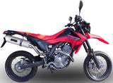 Komplette Abgasanlage Mit Katalysator Und Geräuschzulassung Albus Ceramic Alu Weiss - Gpr Kompatibel Mit Honda Crf 250 M (2013-2016)