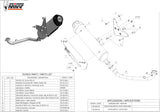 Complete Catalytic Exhaust System With Sound Certification Urban Stainless Steel - Mivv Compatible With Piaggio Beverly 125 (2010-2012)