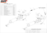 Doppelauspuffanlage Mit Katalysator Und Geräuschzulassung Gp Stahl Schwarz - Mivv Kompatibel Mit Ducati Monster 696 (2008-2014)