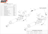 Doppelauspuffanlage Ohne Katalysator Mit Geräuschzulassung Gp Stahl Schwarz - Mivv Kompatibel Mit Ducati Monster 1100 (2008-2010)