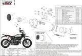 Katalysiertes Auspuffendstück Mit Geräuschzulassung Gppro Stahl Schwarz - Mivv Kompatibel Mit Ducati Scrambler 800 (2015-2020)